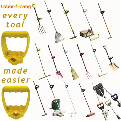 Shovel or Rake labor-saving Handle Attachment Shovel Work with Garden Shovels Rakes, D Grip Ergonomic Handle Replacement